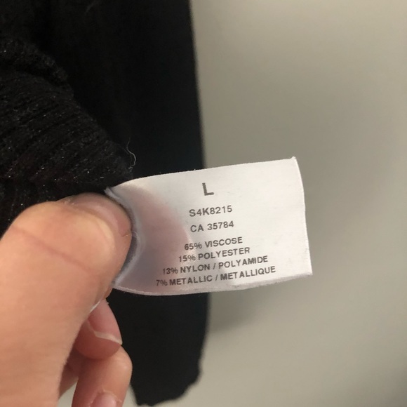 Black V-Neck Sweater - Picture 4 of 4